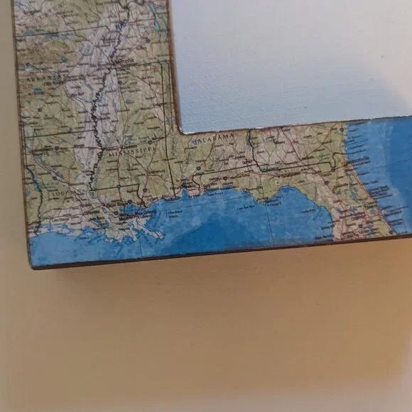 NWT Detailed US Map Letter 'L' Alphabet Sign Michael's Ashland Wall Home Decor - Picture 4 of 8